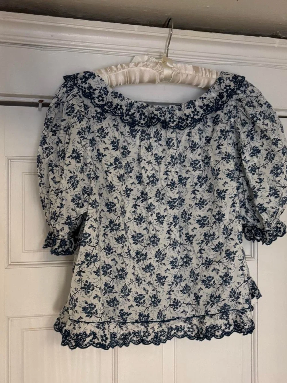 Dôen RARE Lazuli Blouse in Songbird Toile Size M